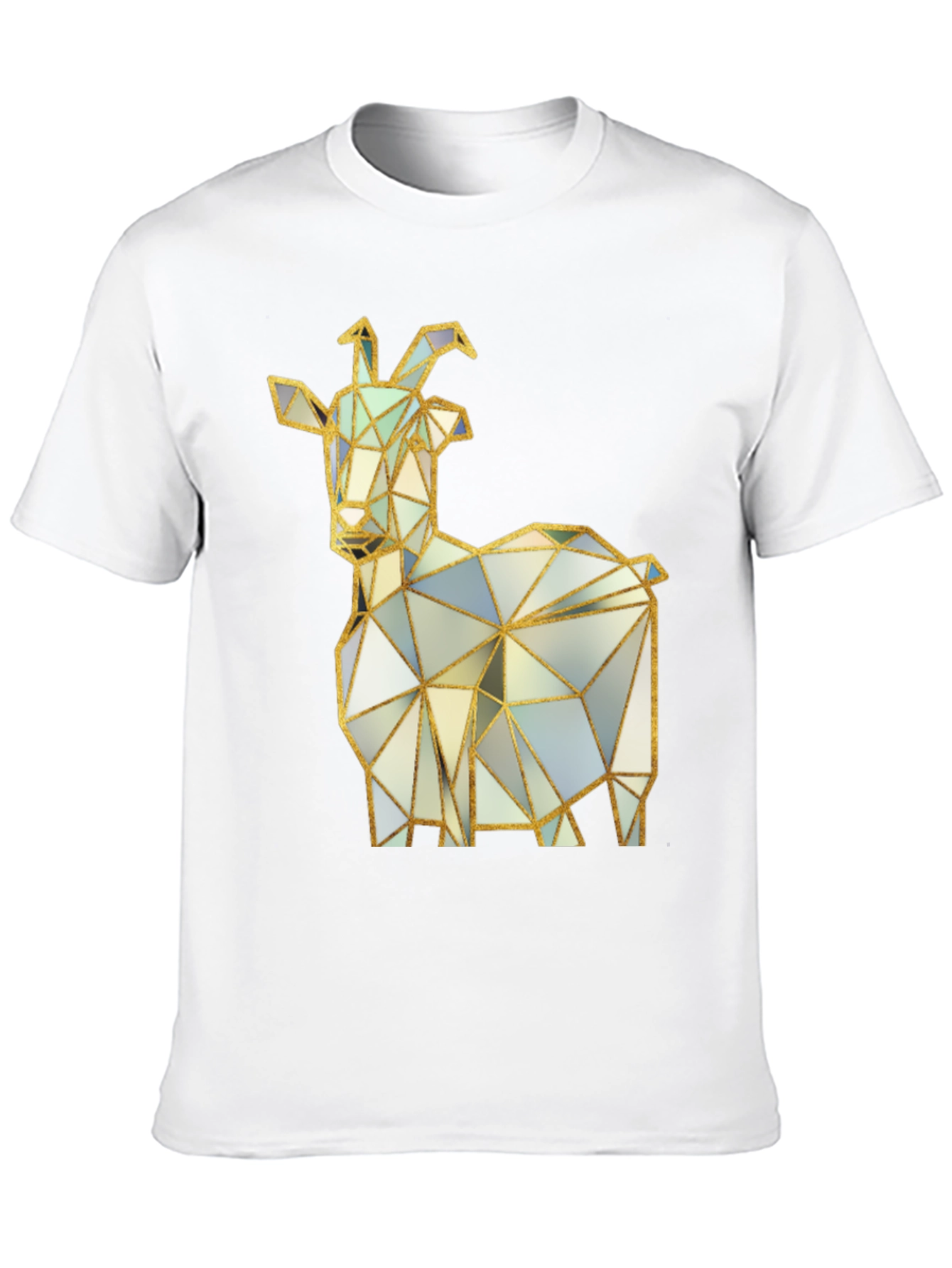 Black Geometric Goat T-Shirt - Black view 10