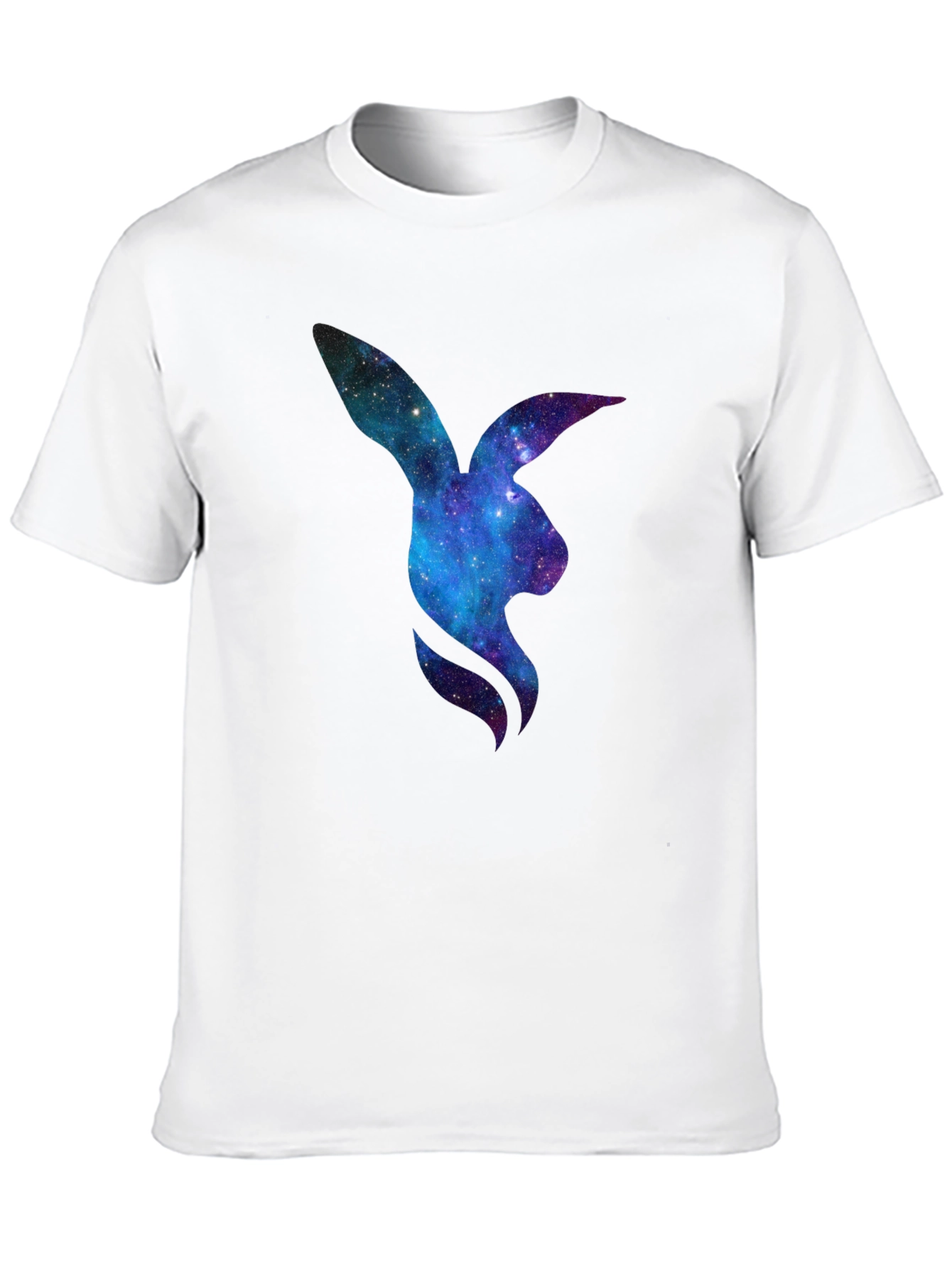 Black Galaxy Bunny Graphic T-Shirt view 10