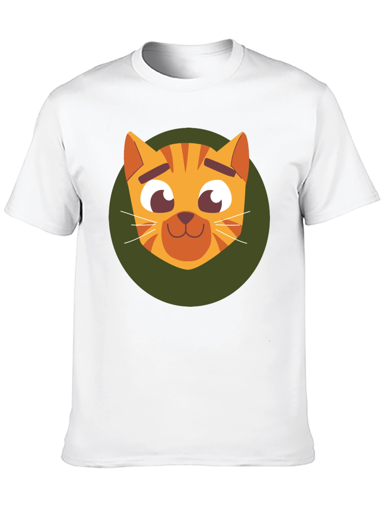 Black Cute Cartoon Cat Graphic T-Shirt - Soft Black Tee view 10