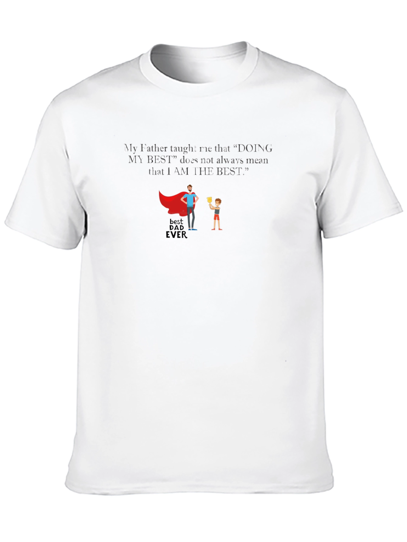 Black Best Dad Ever Graphic T-Shirt view 10