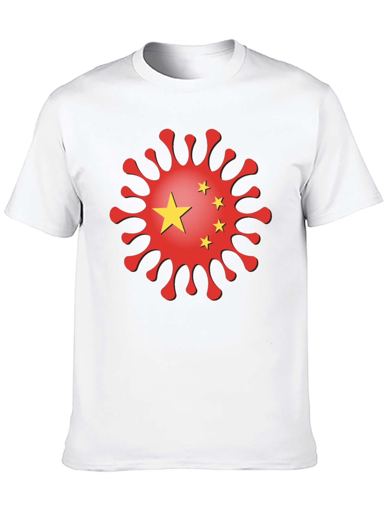 Black China Virus Graphic T-Shirt view 10