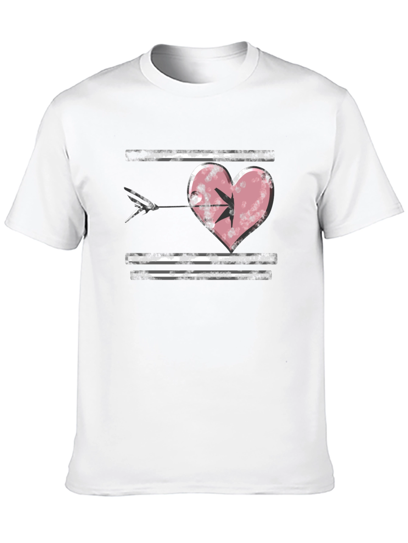 Black Heart Arrow T-Shirt - Grunge Style view 10