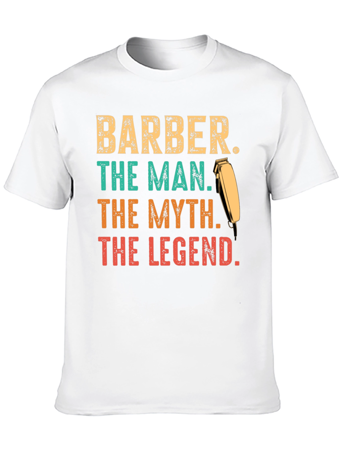 Black Barber The Man The Myth The Legend T-Shirt view 10