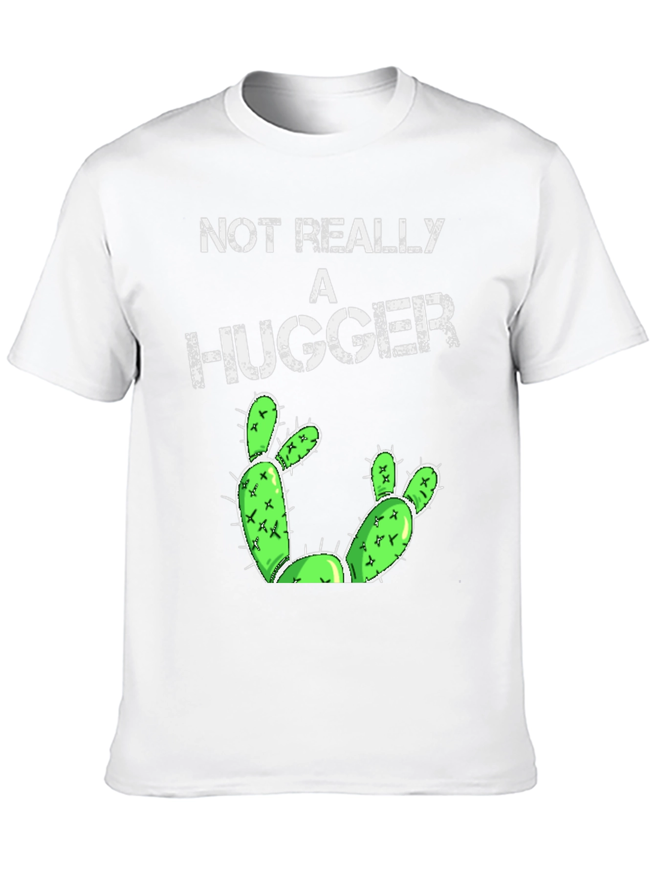 Black Not Really A Hugger Cactus Graphic Tee view 10