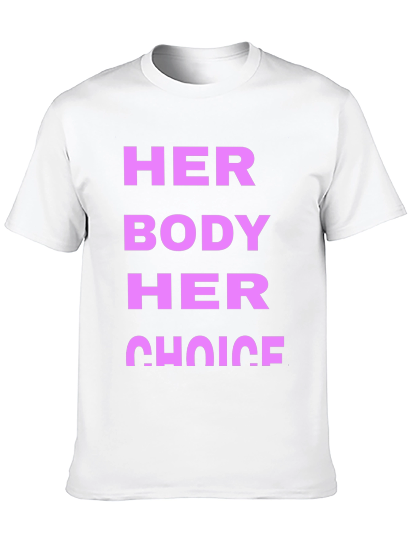 Black Her Body Her Choice Graphic Tee - Pro Choice view 10
