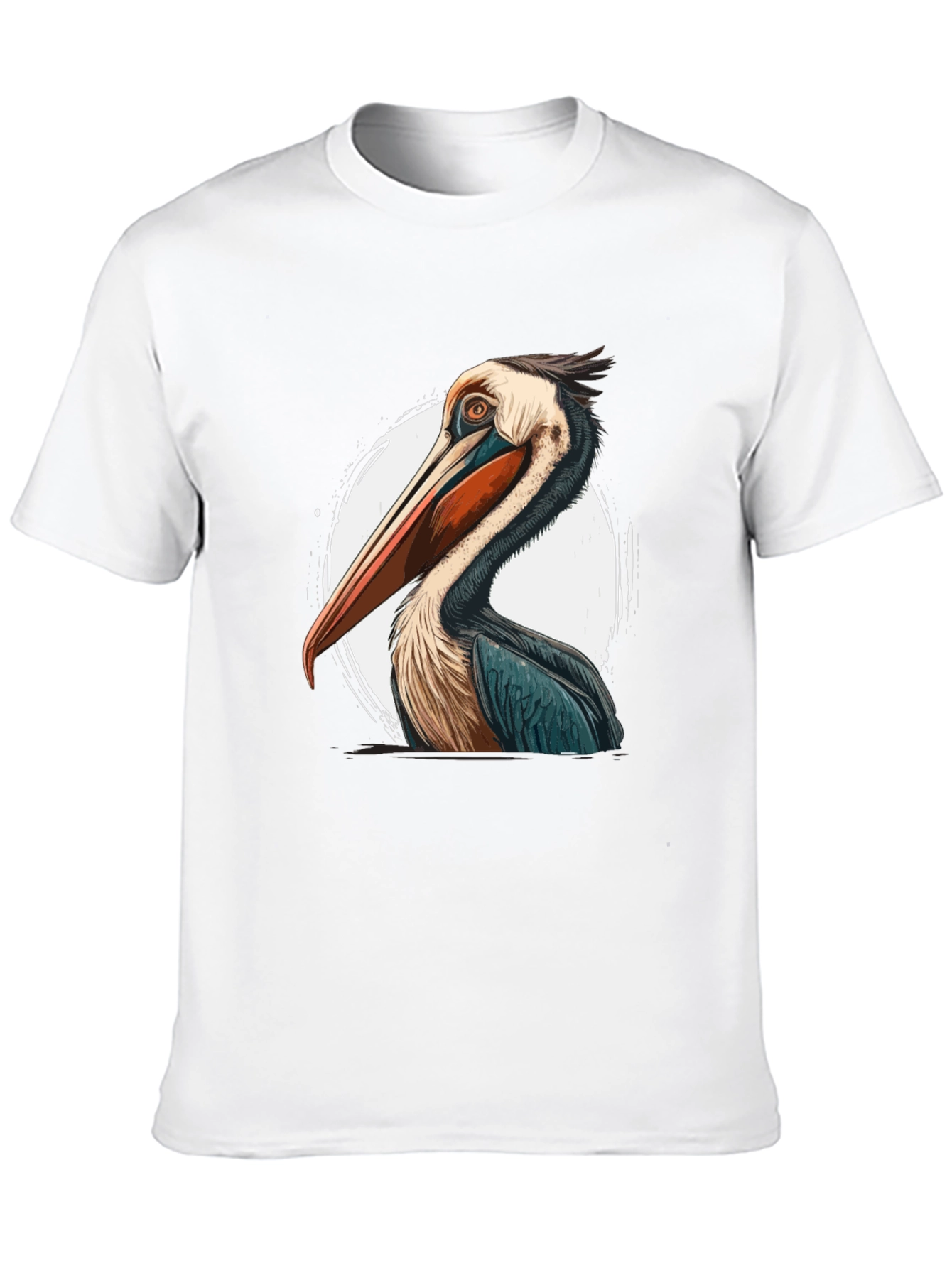 Black Pelican Graphic Tee - Unique Bird Design view 10