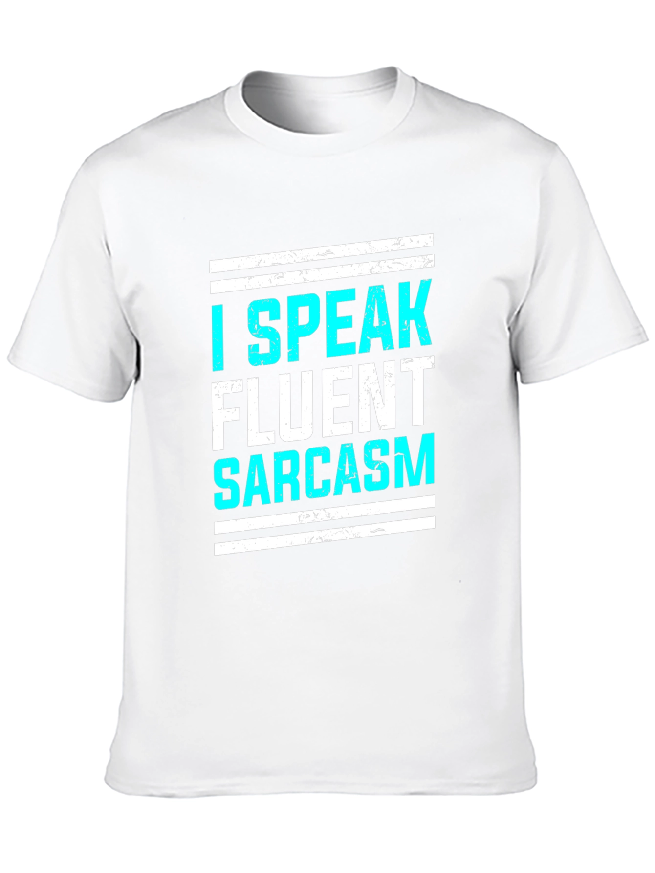 Black I Speak Fluent Sarcasm Graphic T-Shirt view 10