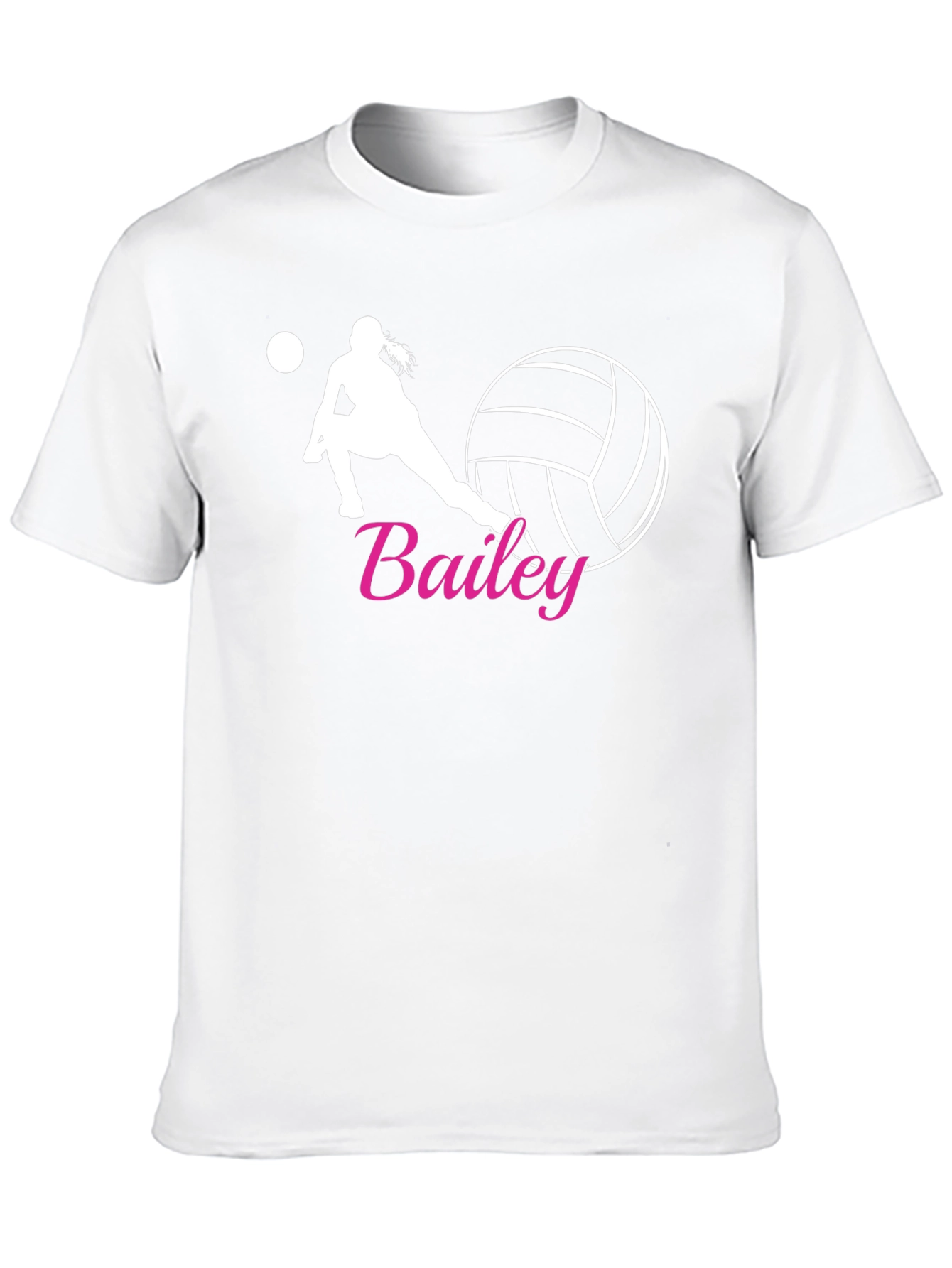Volleyball Player Personalized Black T-Shirt - 10
