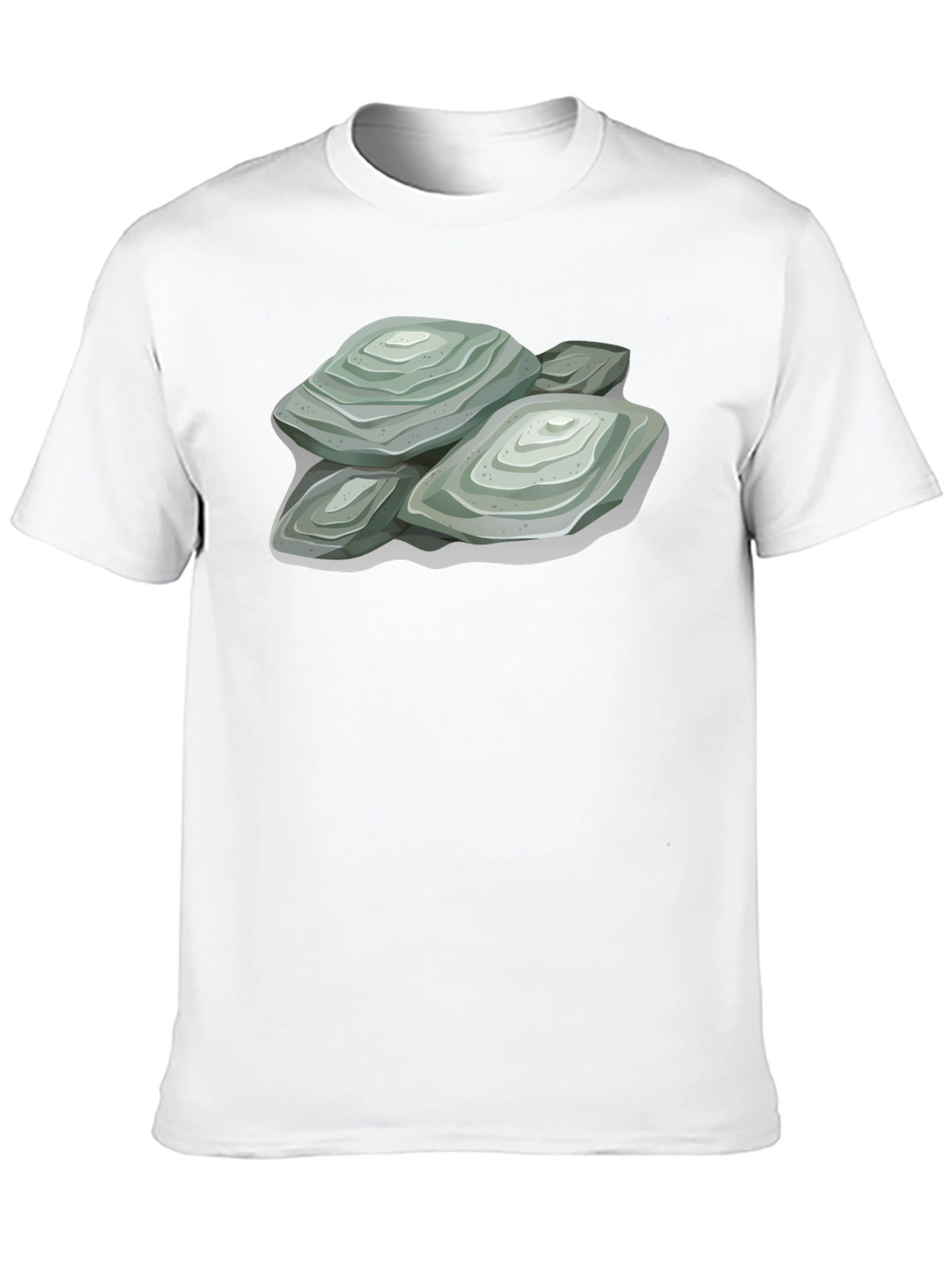 Black Stacked Stone Graphic Tee - Comfort Fit view 10