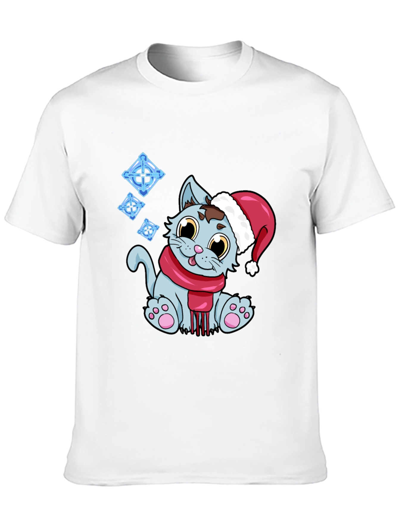 Festive Cat T-Shirt - Holiday Cheer - 10