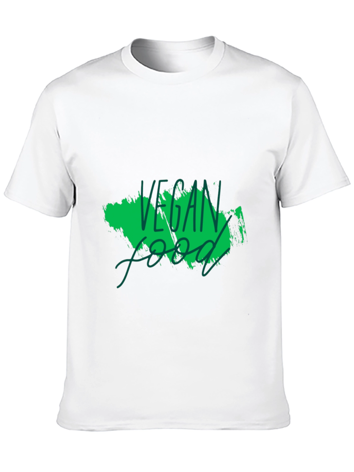 Black Vegan Food Graphic Black T-Shirt view 10