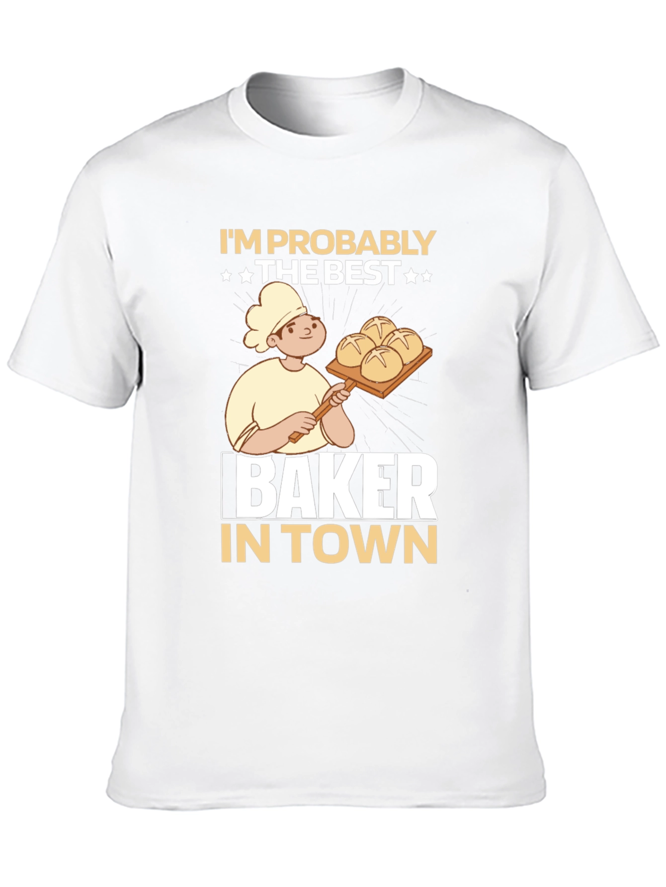 Black Best Baker in Town Graphic T-Shirt view 10