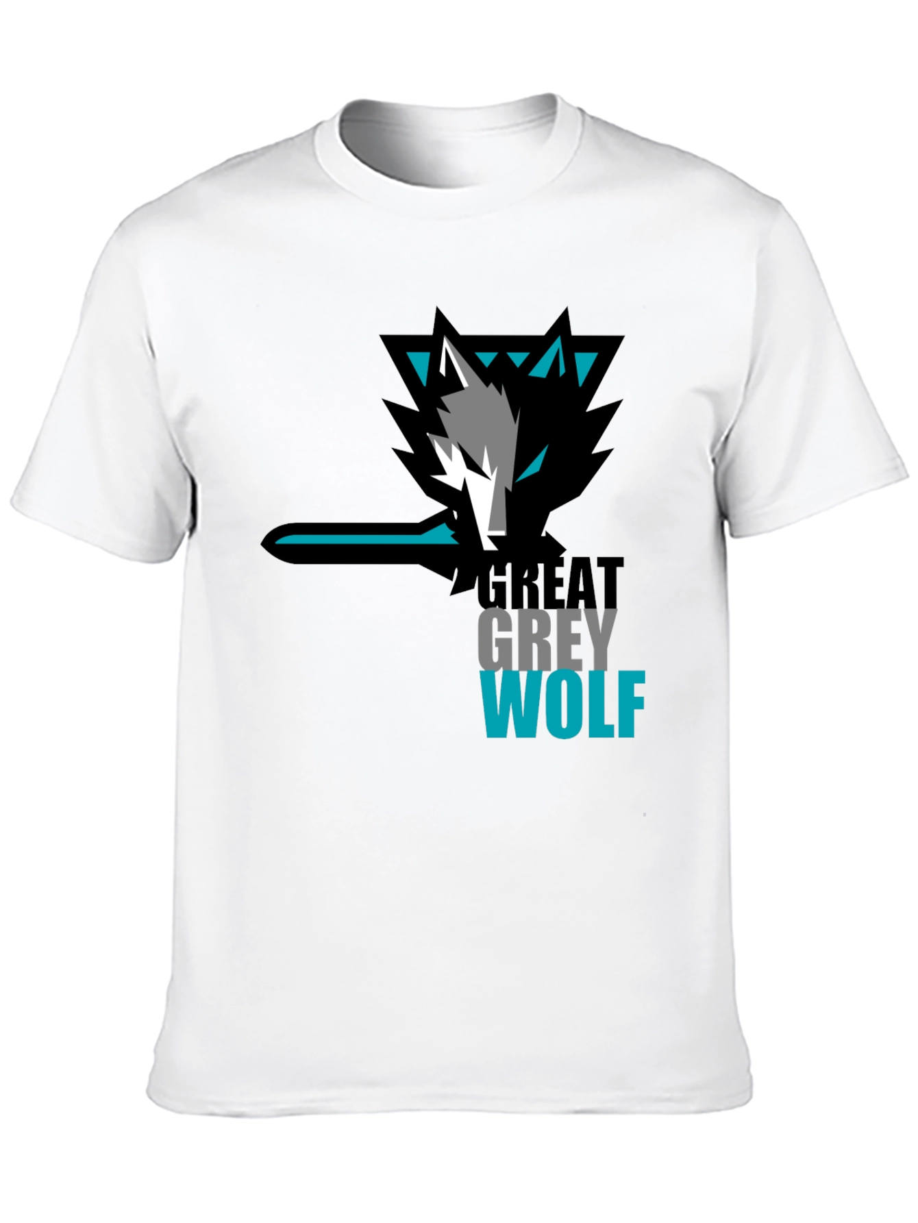 Black Great Grey Wolf Graphic T-Shirt view 10
