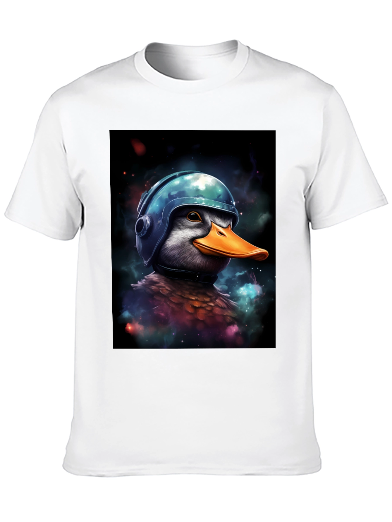 Black Duck in Helmet Graphic Tee view 10