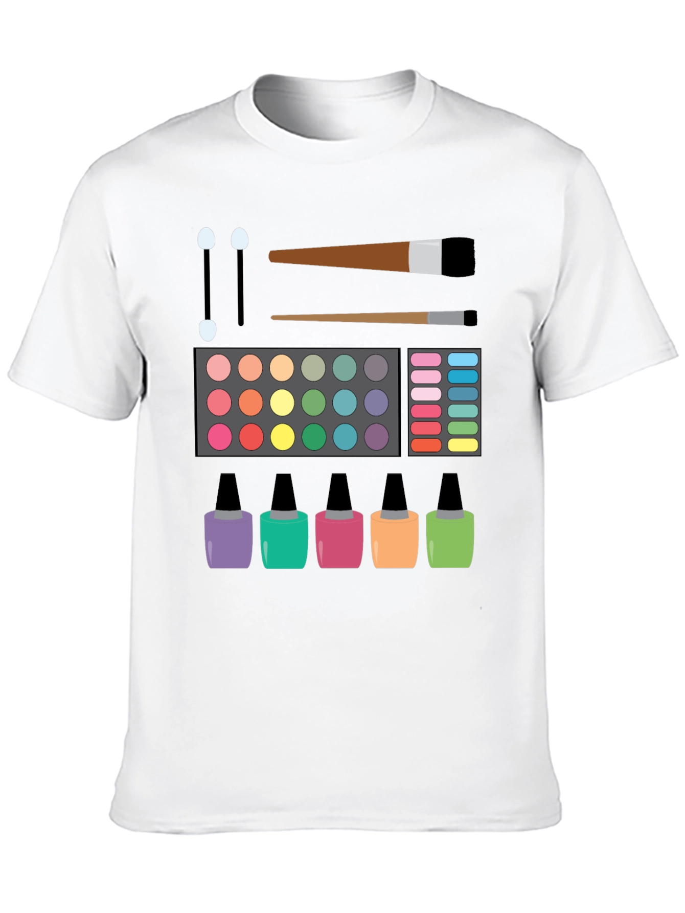 Black Makeup Artist T-Shirt | Cosmetic Lover Tee view 10