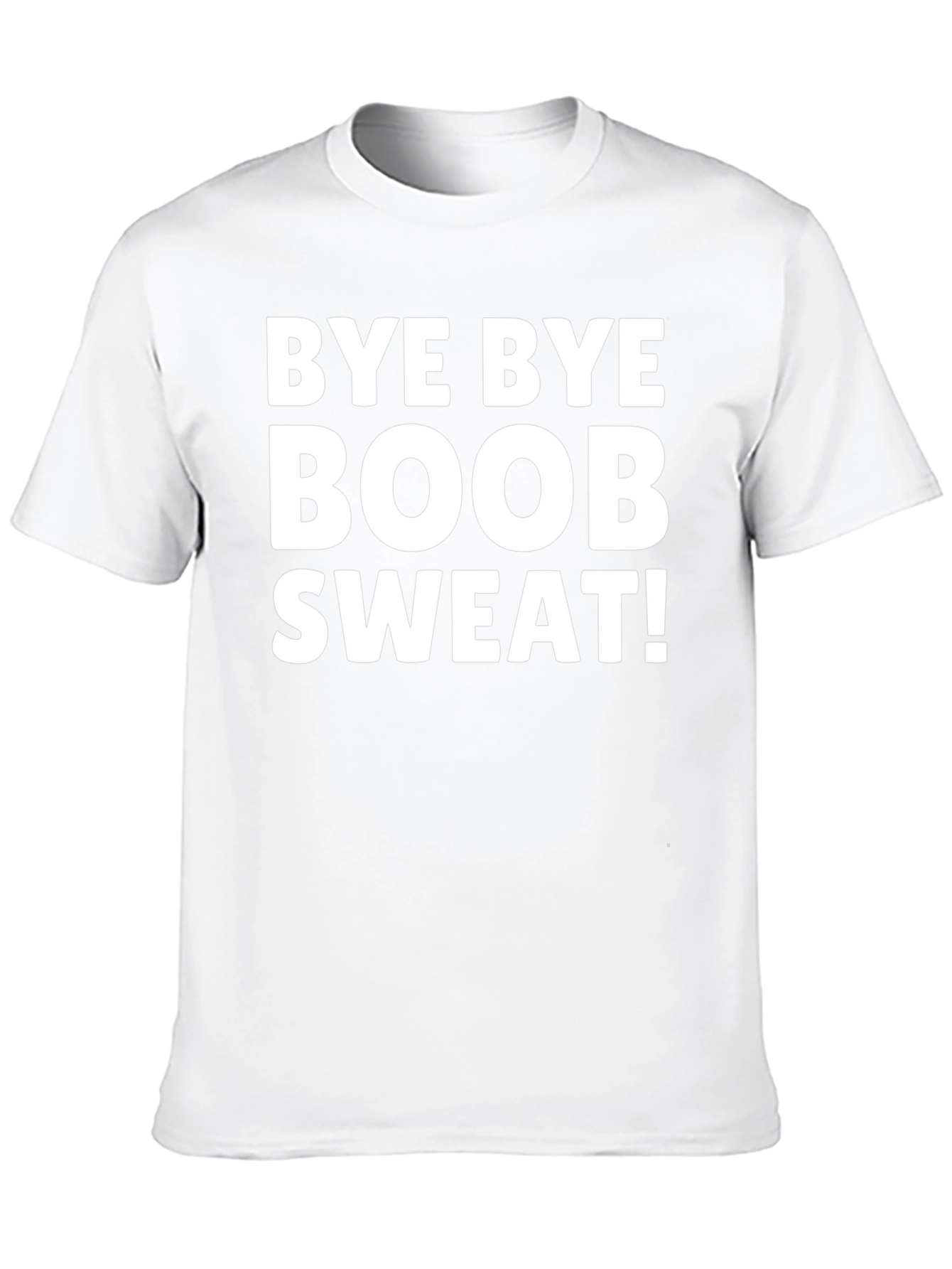 Black Bye Bye Boob Sweat T-Shirt - Black Novelty Tee view 10