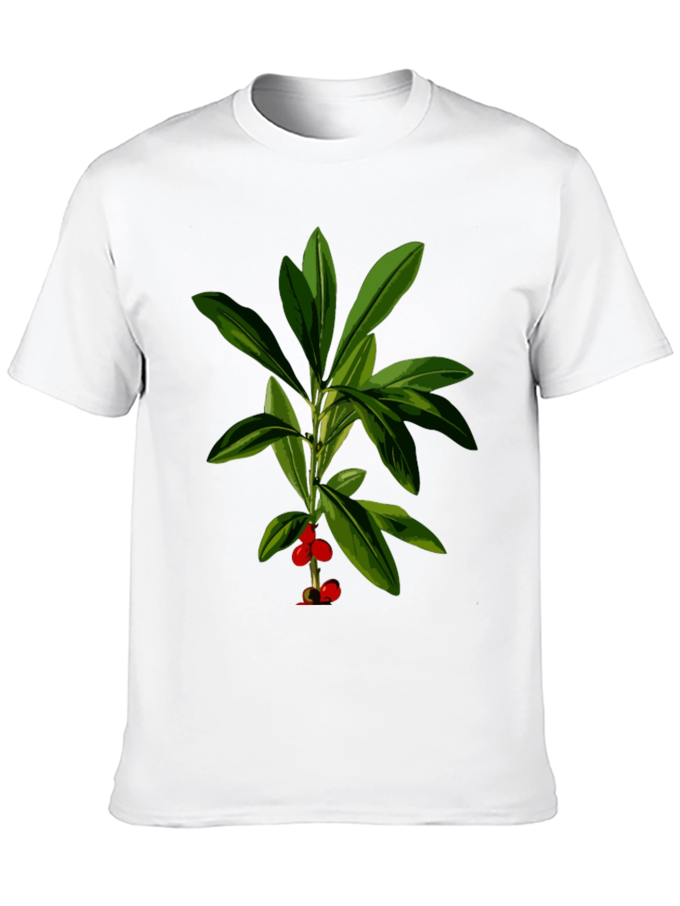 Black Botanical Print Black T-Shirt view 10