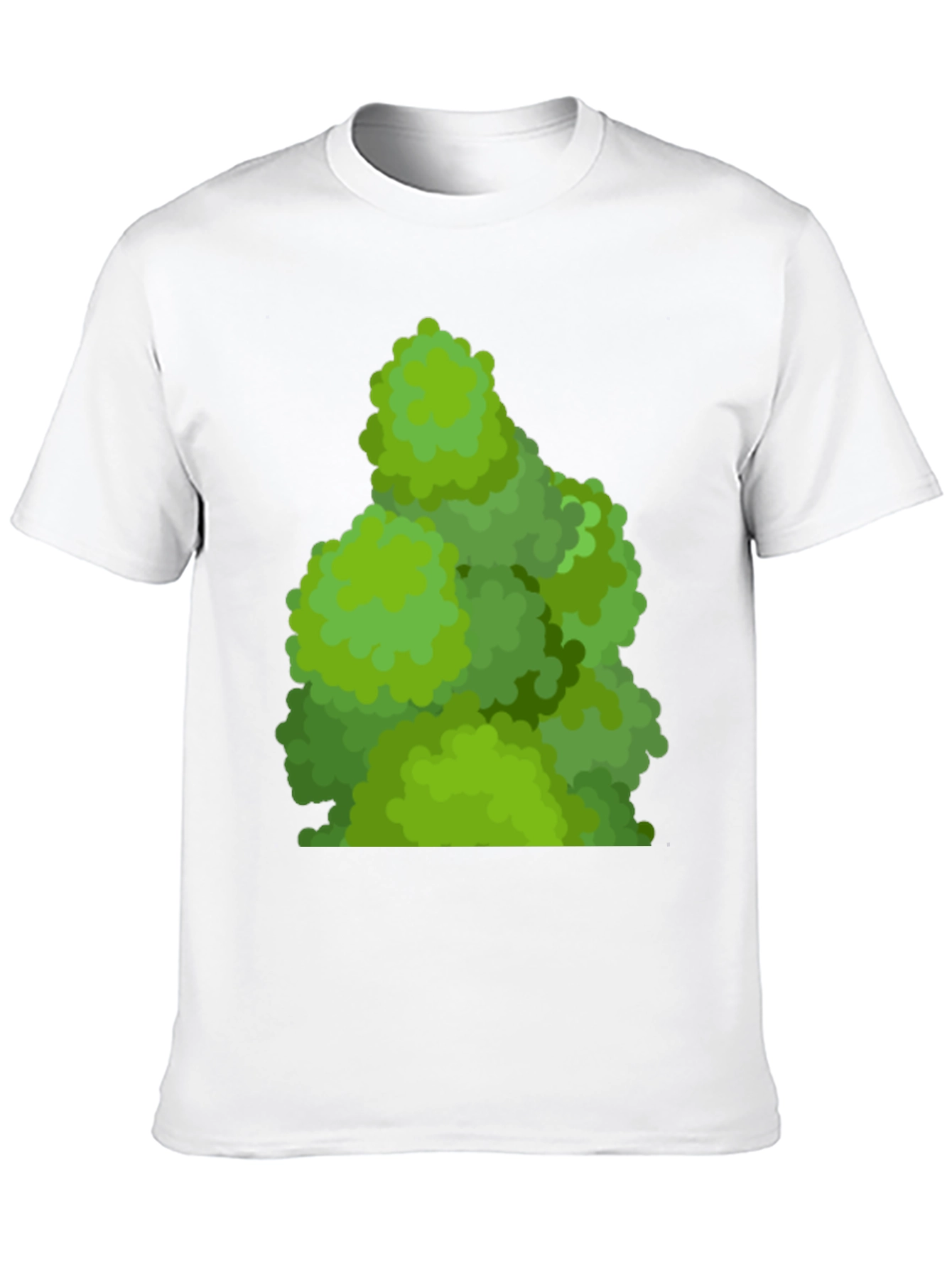 Black Green Bush Tee - Nature Inspired Graphic T-Shirt view 10