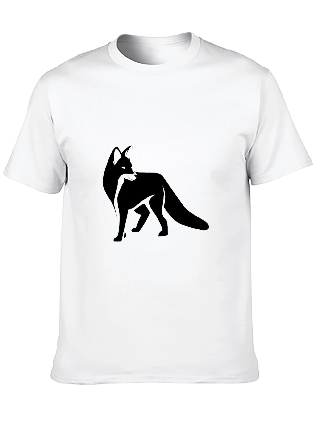 Black Black Fox Graphic Tee - Modern Style view 10