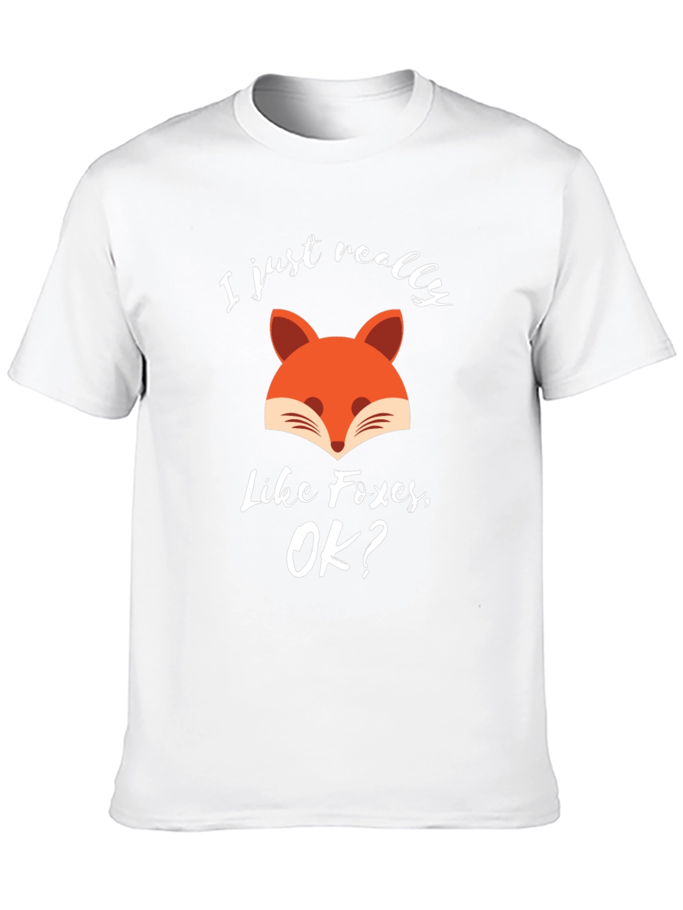 Black Funny Fox T-Shirt - I Just Really Like Foxes, OK? view 10