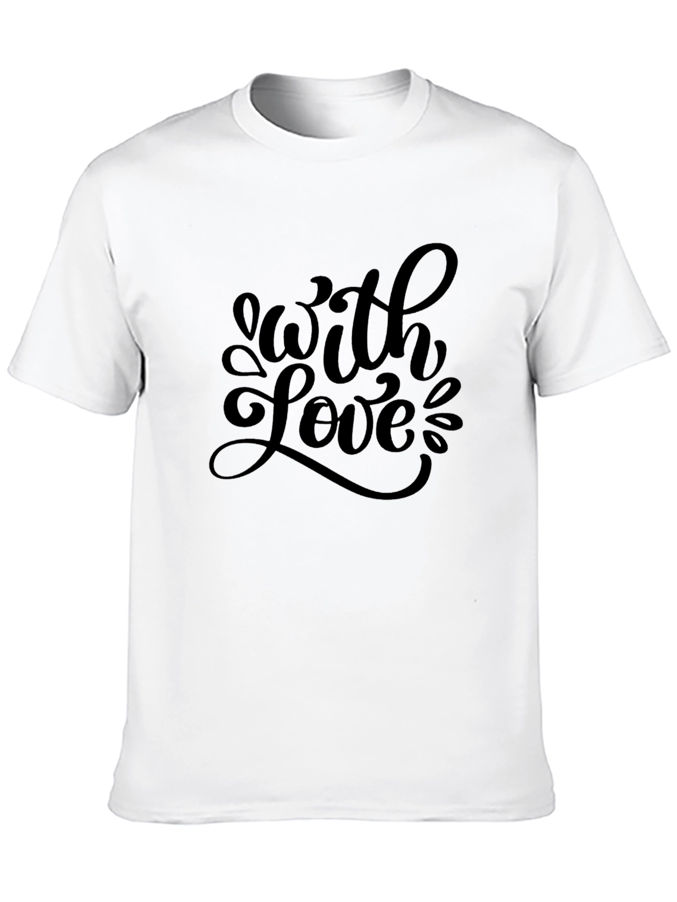 Black With Love Graphic T-Shirt - Unisex view 10