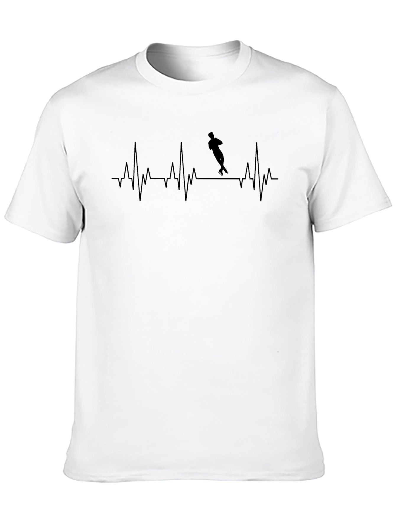Black Rugby Heartbeat T-Shirt - Passion on Display view 10