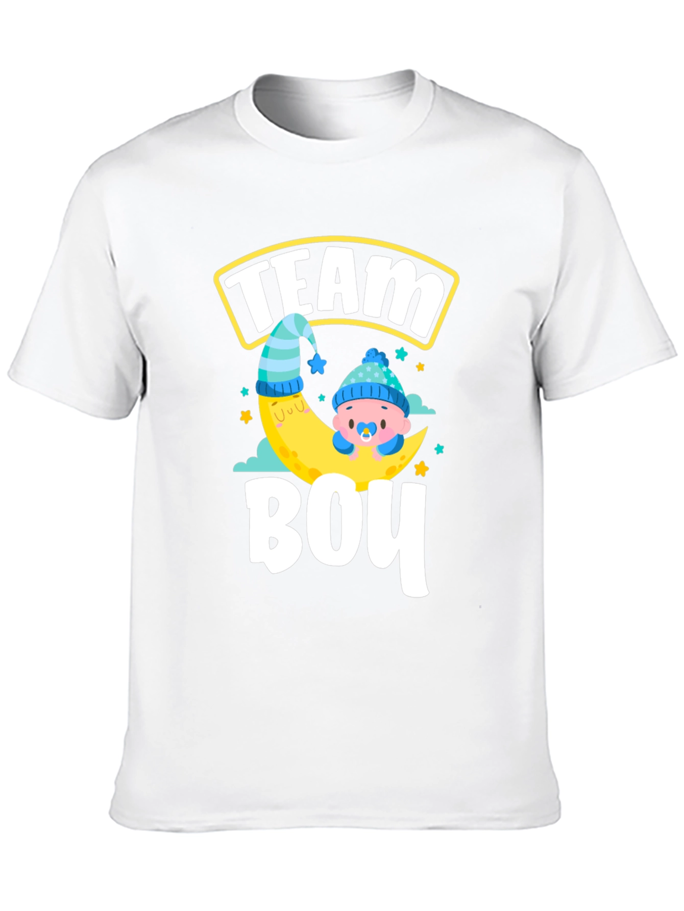 Black Team Boy Gender Reveal T-Shirt view 10