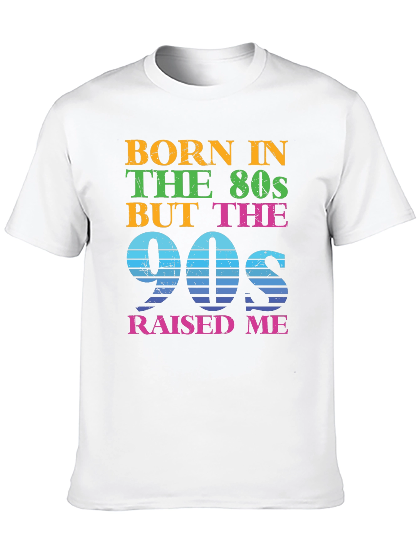 Black Born in the 80s Raised in the 90s T-Shirt view 10