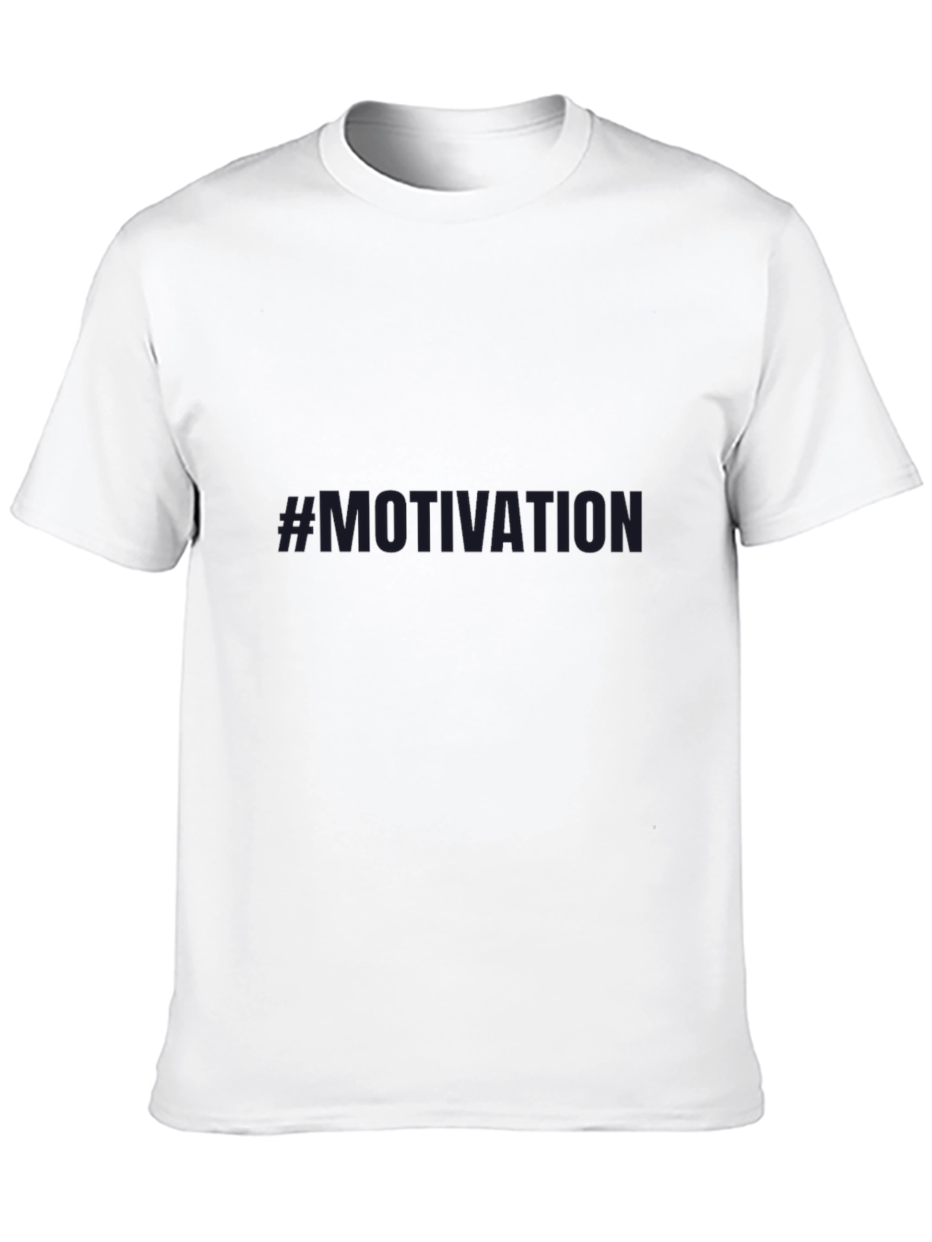 Black Motivation Men's Tee - Black Crew Neck T-Shirt view 10