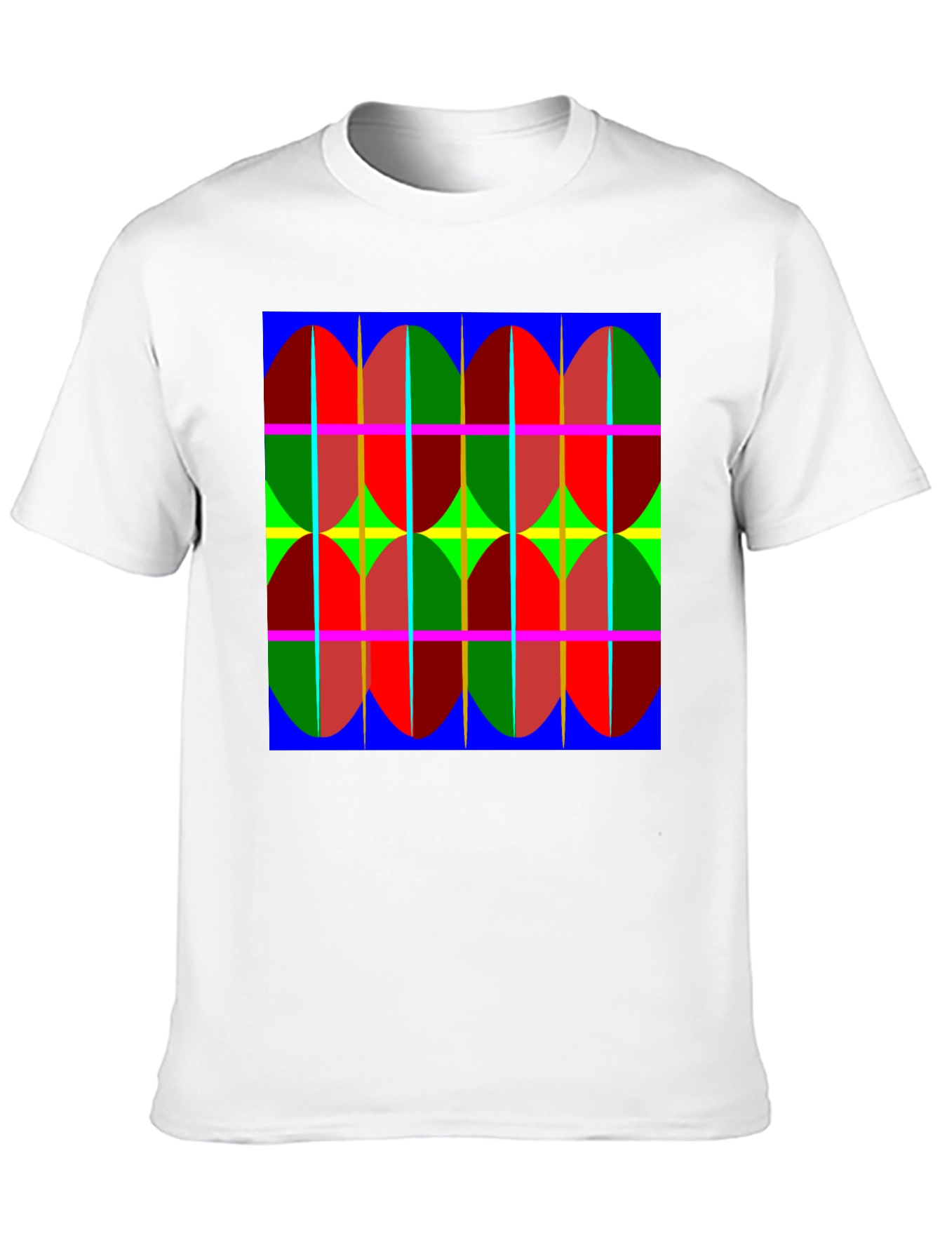 Black Abstract Pattern Tee: Bold, Modern Design T-Shirt view 10