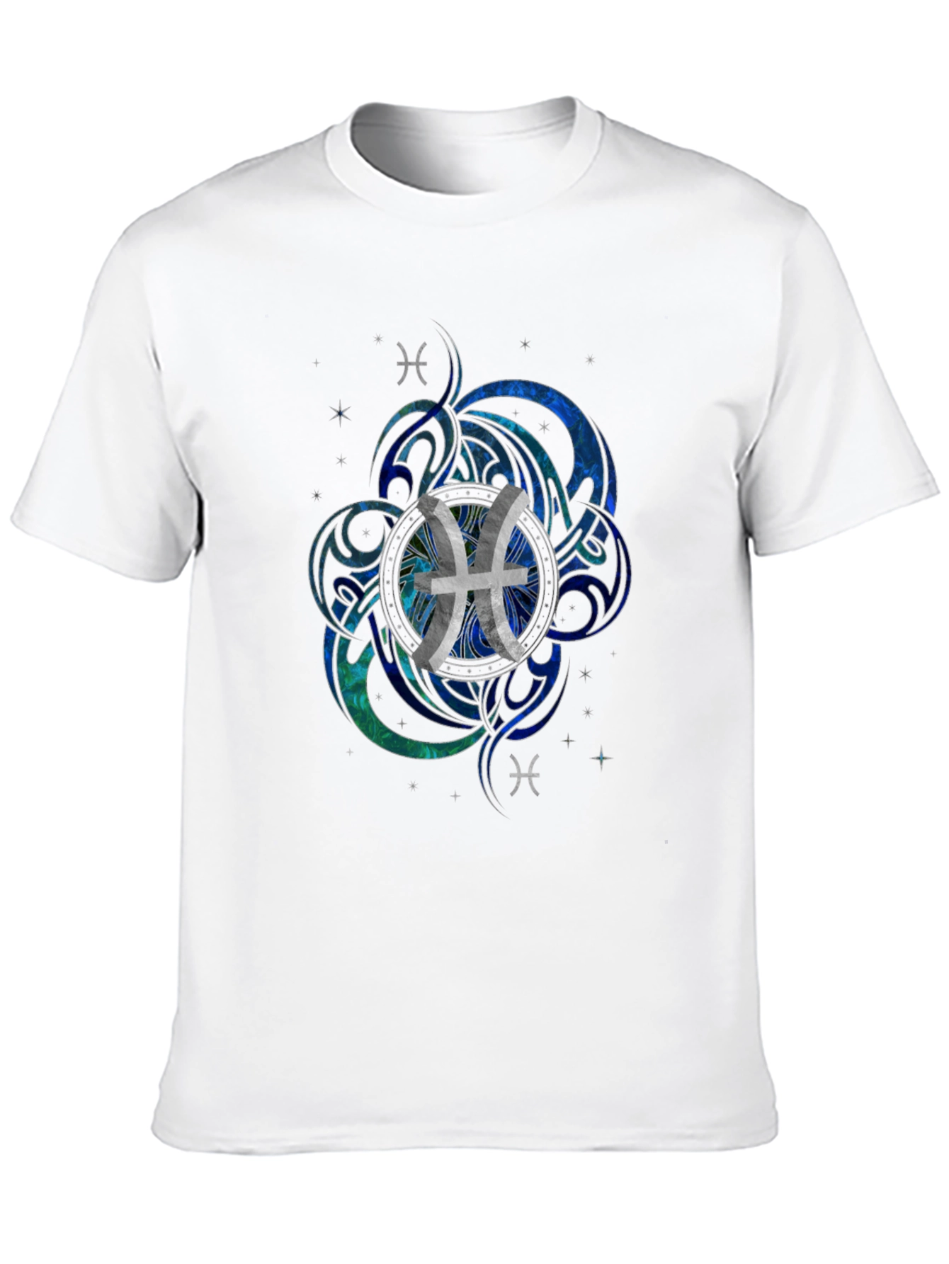 Pisces Zodiac Graphic T-Shirt - Modern Astrology Tee - 10