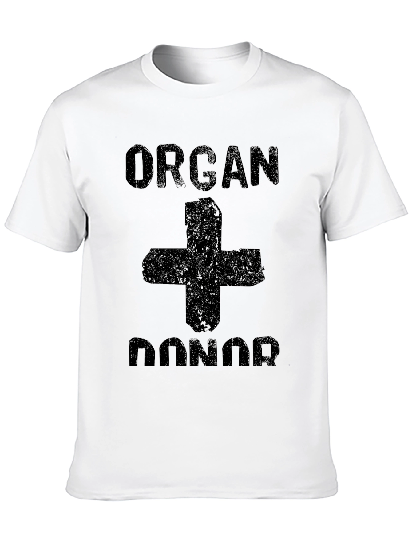 Black Organ Donor T-Shirt - Black Graphic Tee view 10