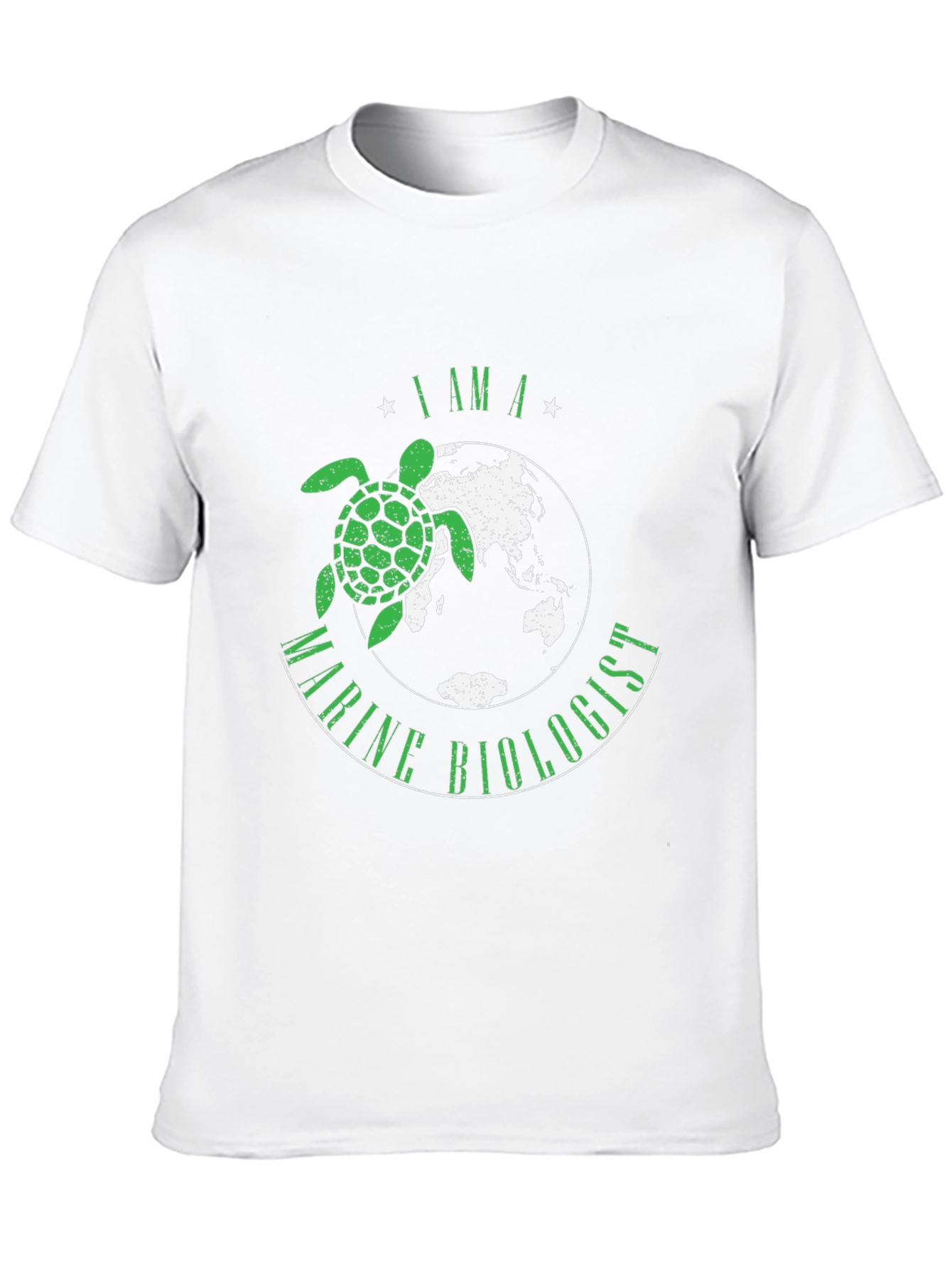 Black Marine Biologist Turtle Graphic T-Shirt view 10