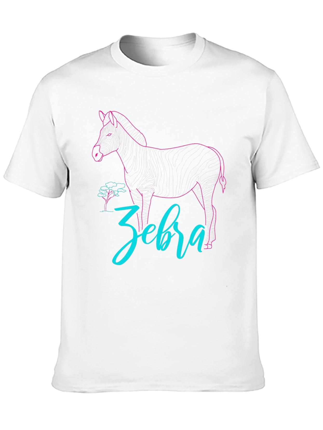 Black Zebra Graphic Tee - Cool Animal Design view 10