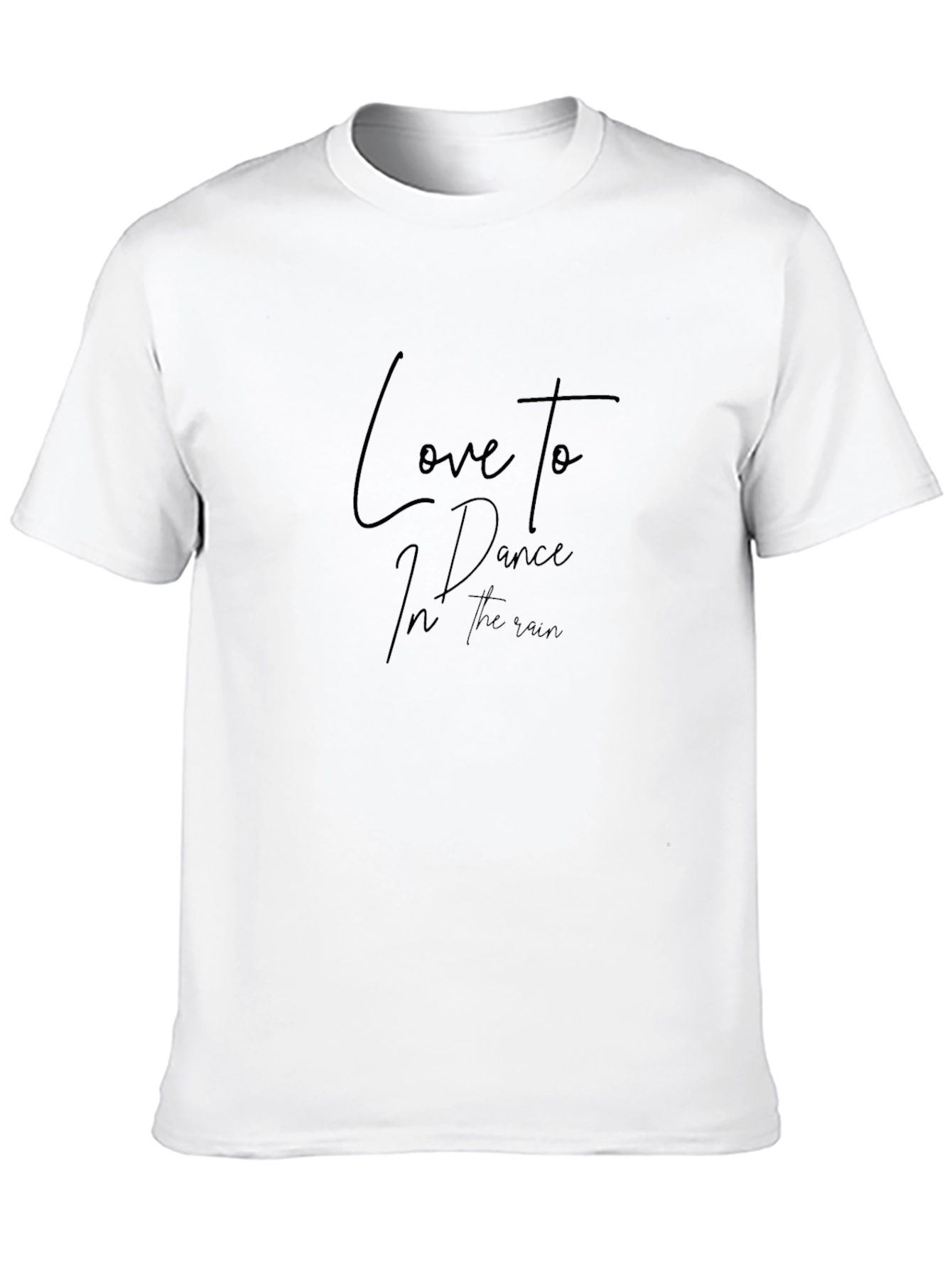 Black Love to Dance in the Rain Black Graphic Tee view 10