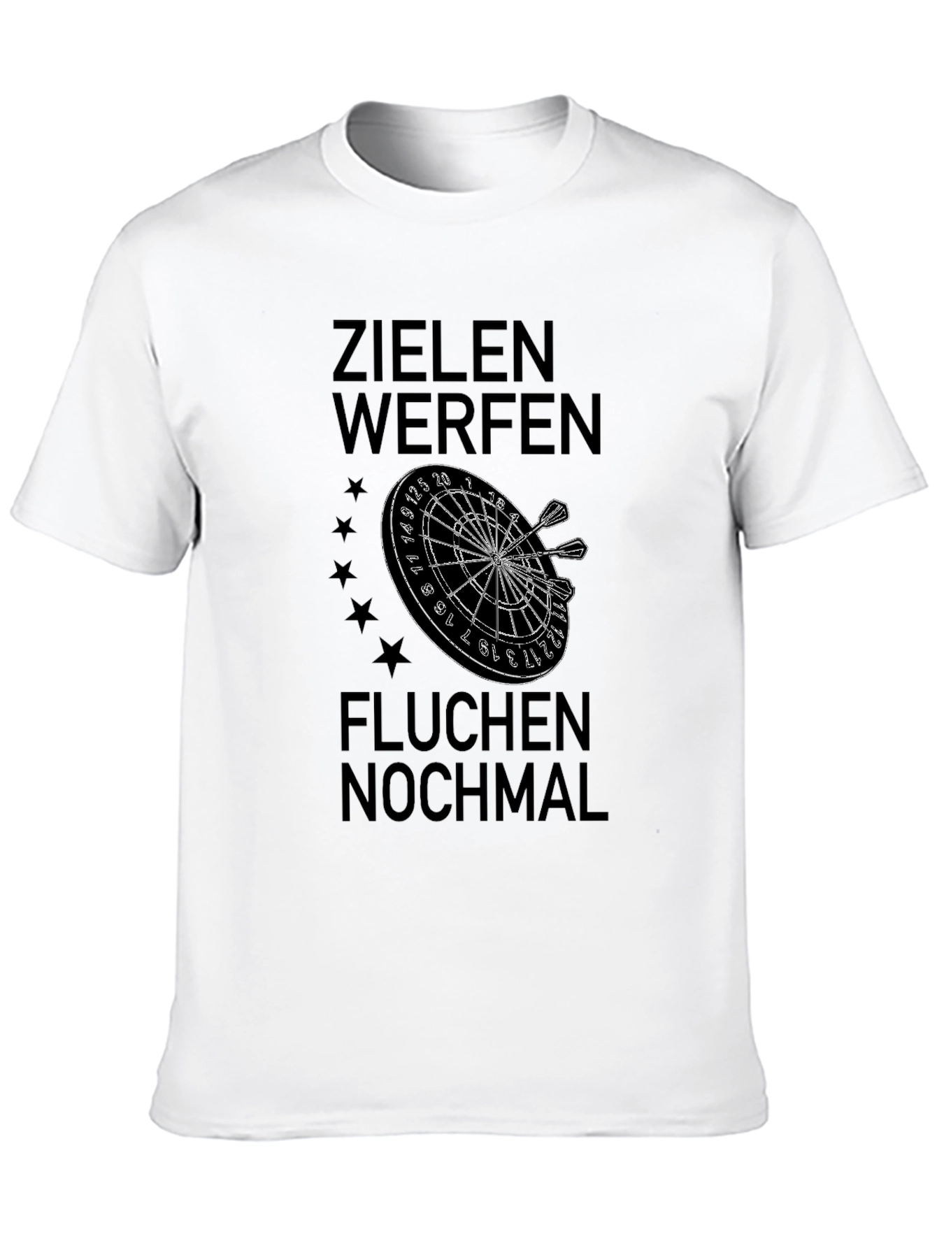 Black Darts T-Shirt - Ziel Wurf Fluch Nochmal view 10