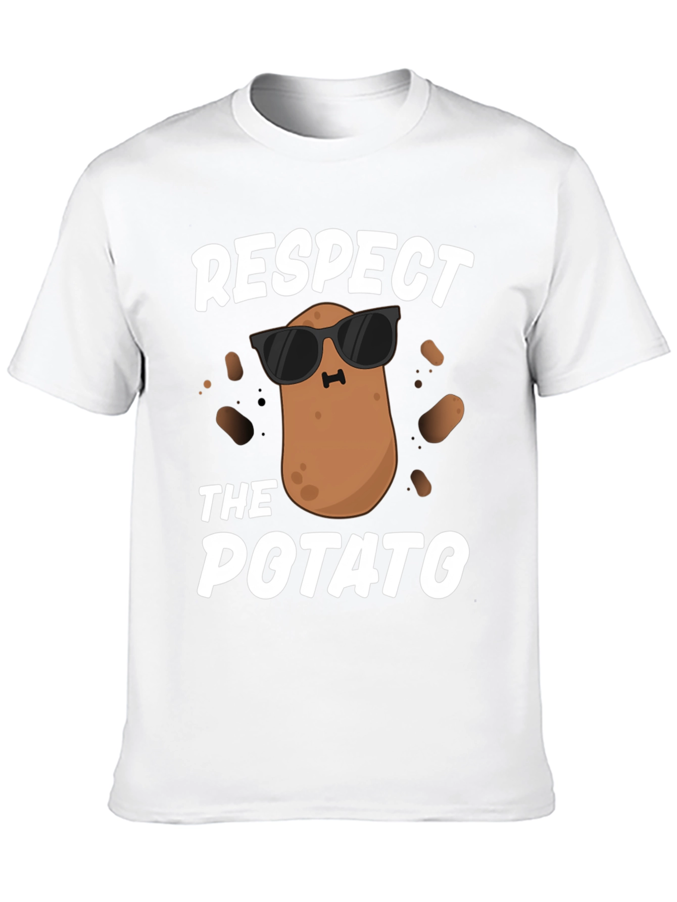 Black Respect the Potato Graphic Tee view 10