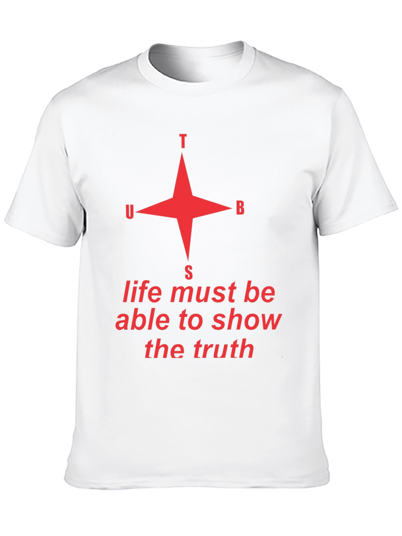 Black Truth Compass Graphic Tee - Unisex Black T-Shirt view 10