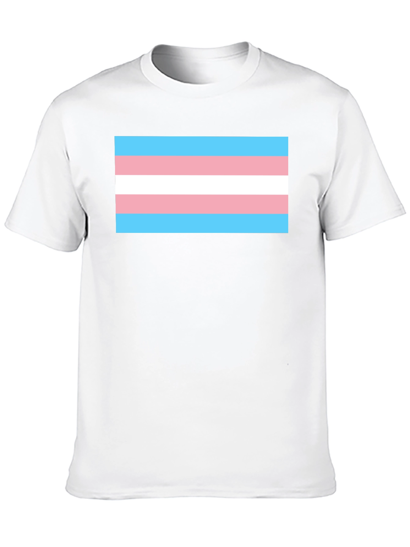 Black Transgender Pride Flag T-Shirt - Black Tee view 10