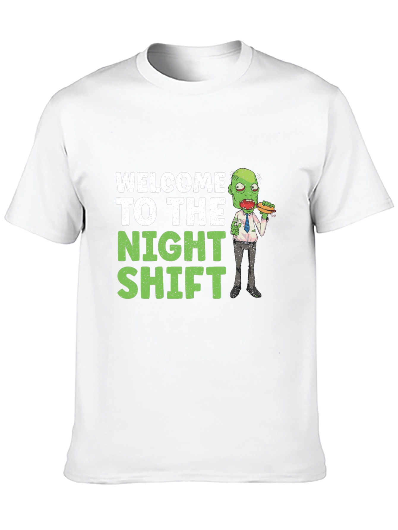 Black Welcome To The Night Shift Zombie T-Shirt view 10