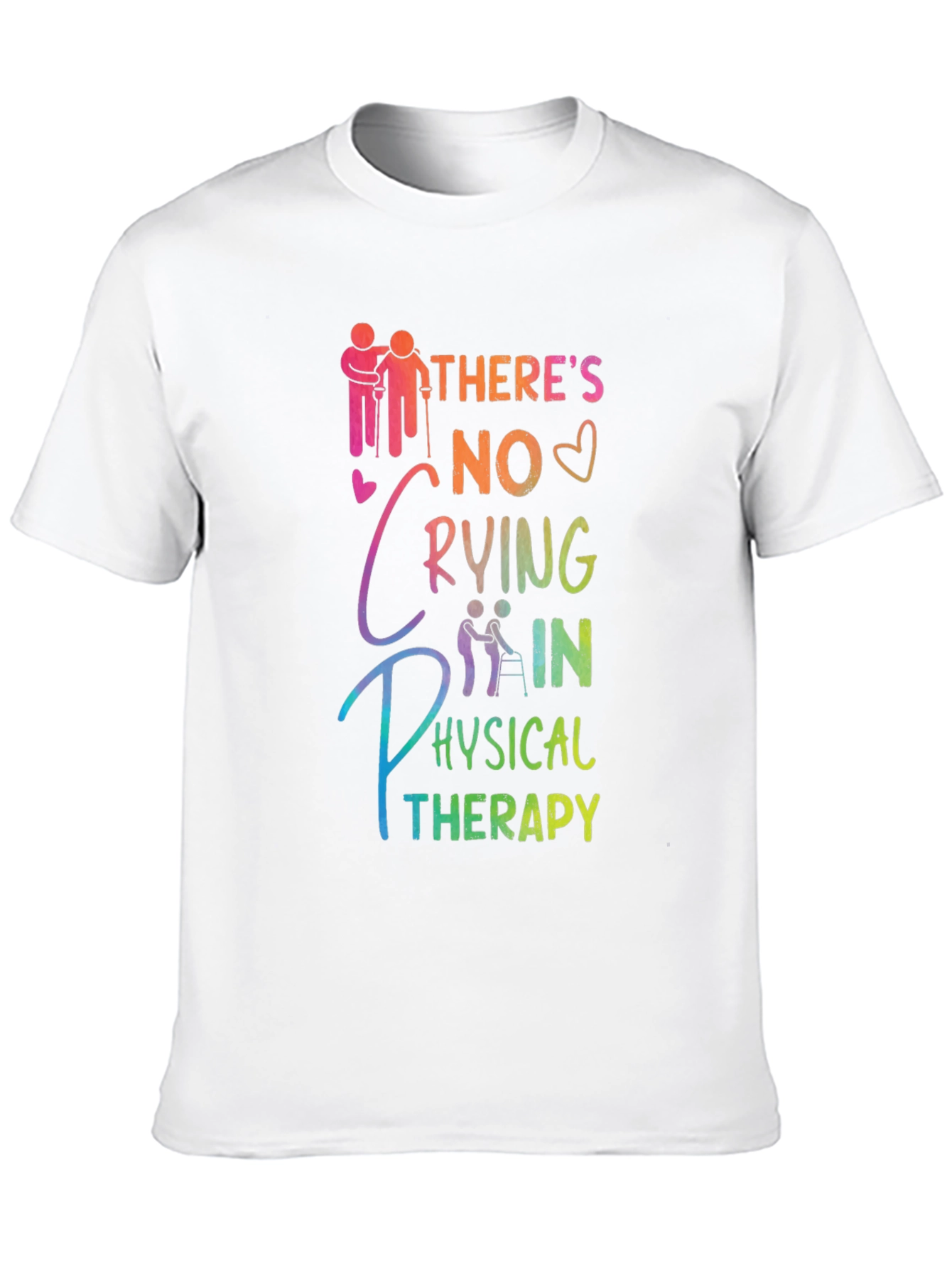Black Physical Therapy T-Shirt - No Crying view 10