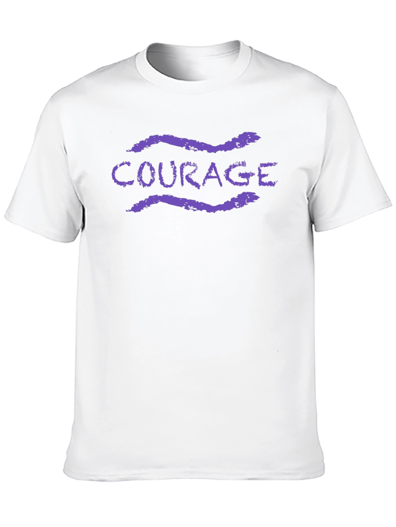 Black Courage Graphic Tee - Black Cotton Blend T-Shirt view 10