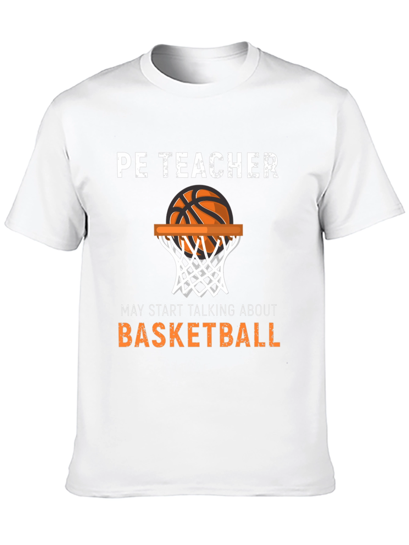 Black PE Teacher Basketball T-Shirt view 10