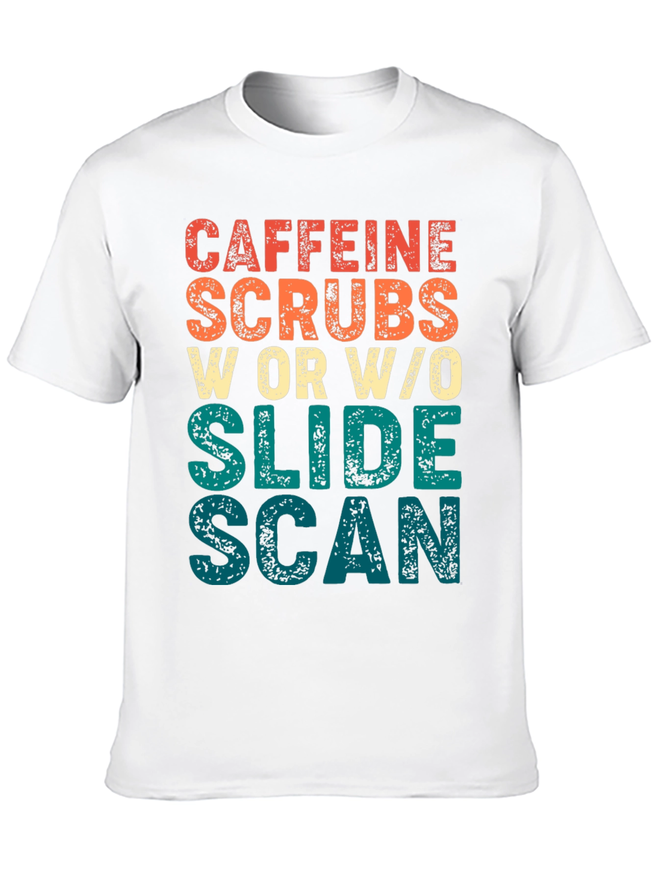 Black Caffeine, Scrubs, Slide, Scan Graphic T-Shirt view 10