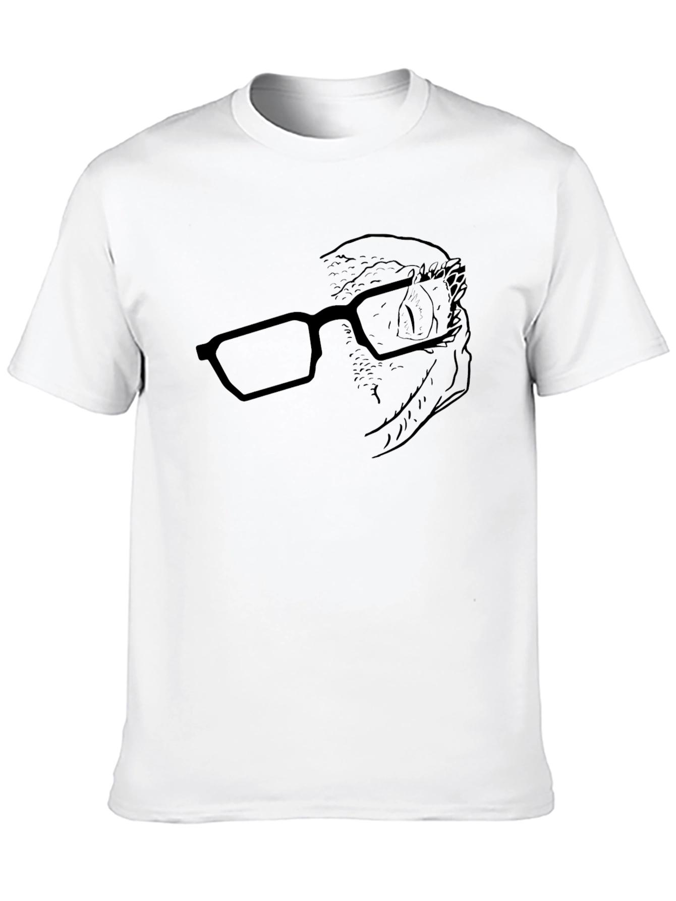Black Owl with Glasses T-Shirt - Stylish Unisex Tee view 10