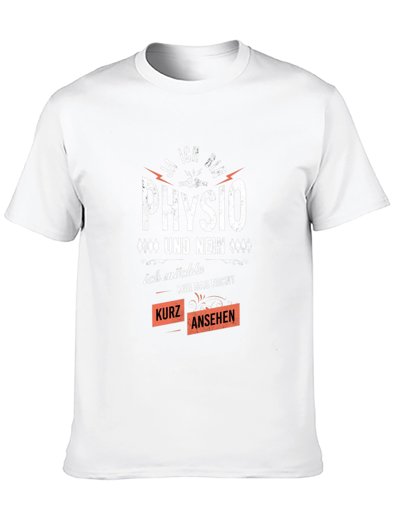 Black Physio T-Shirt - Ja Ich Bin Physio view 10