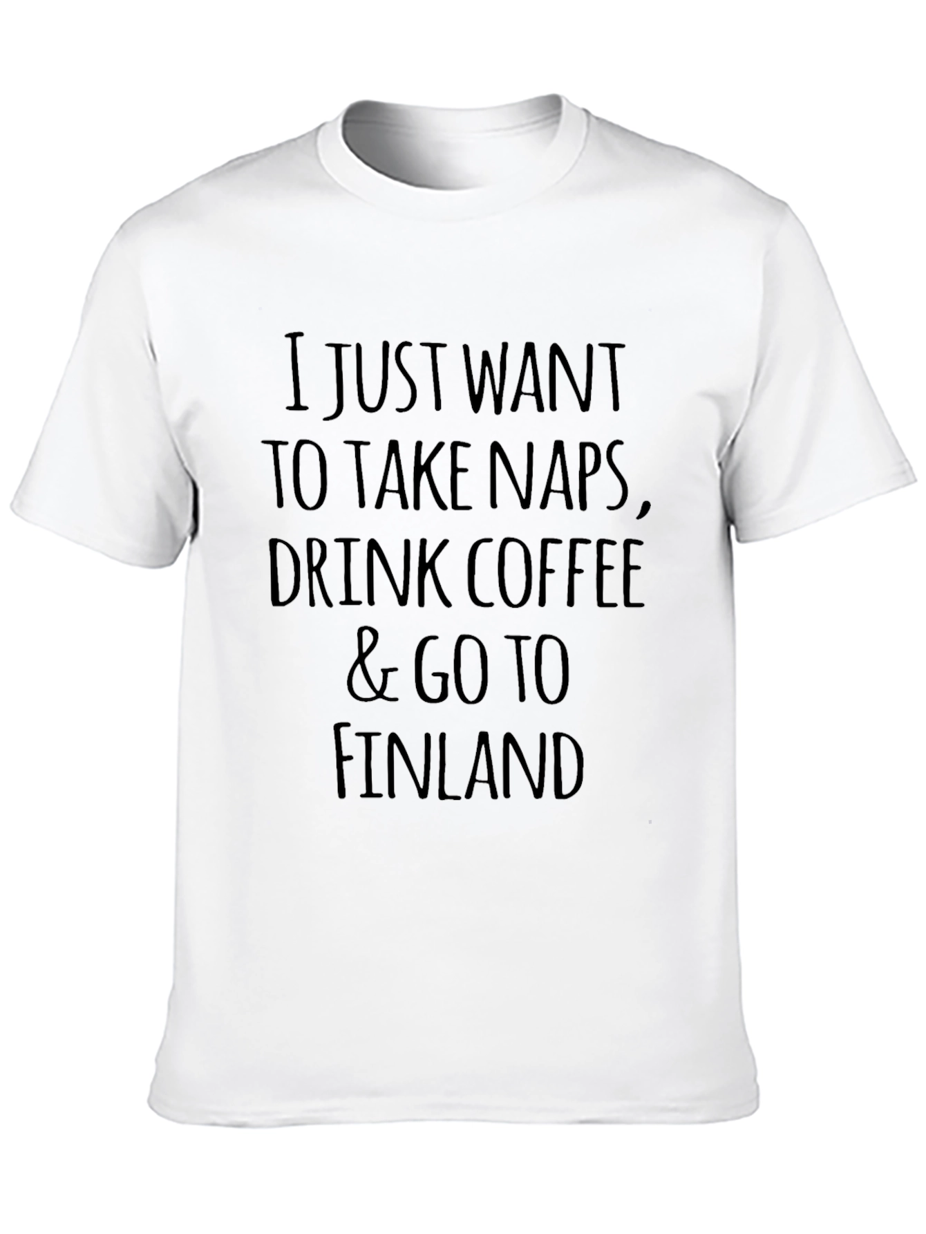 Black Funny Finland Lover T-Shirt - Naps Coffee Finland view 10
