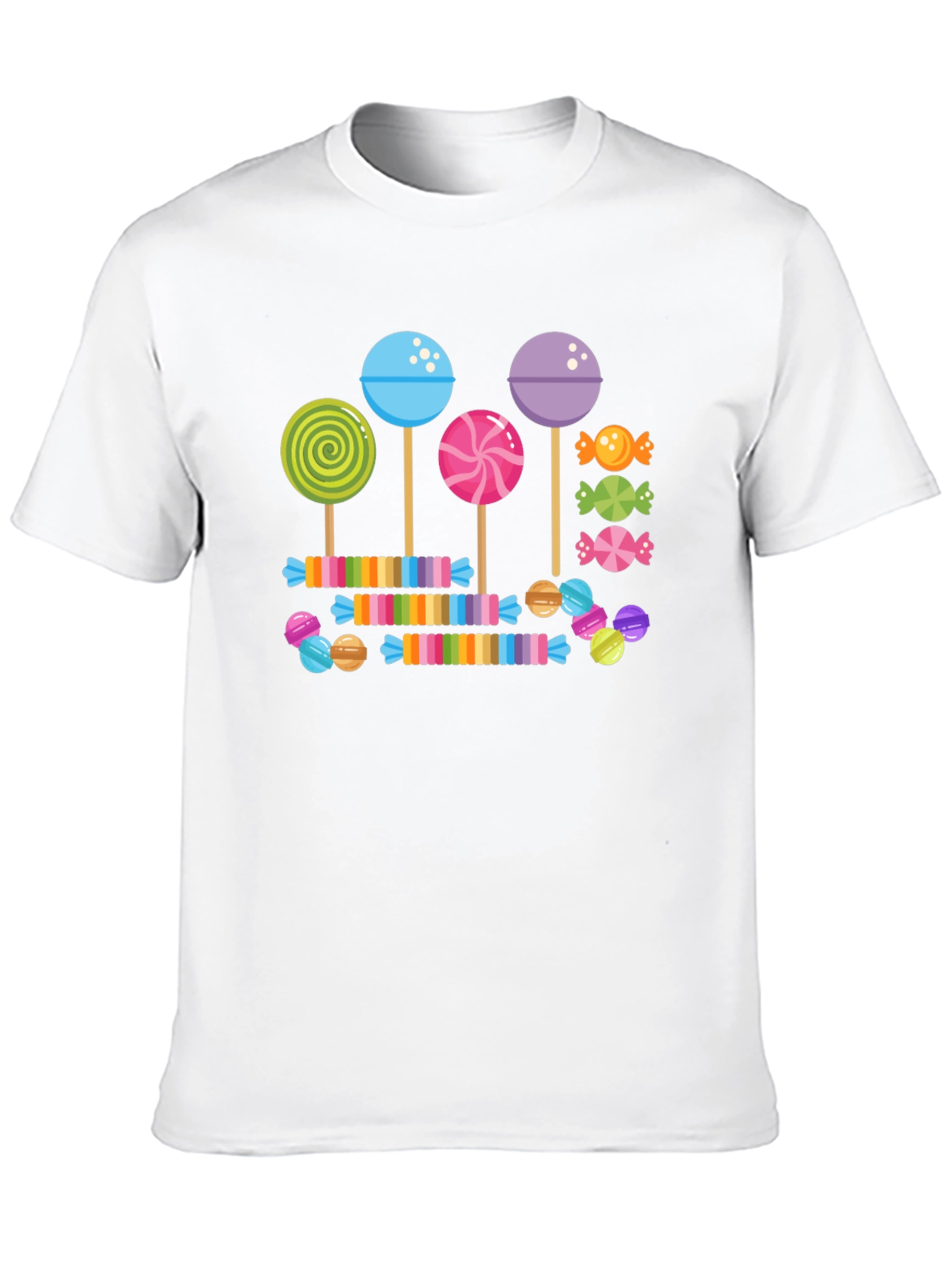 Black Candy Lollipop T-Shirt: Sweet Treat Design view 10