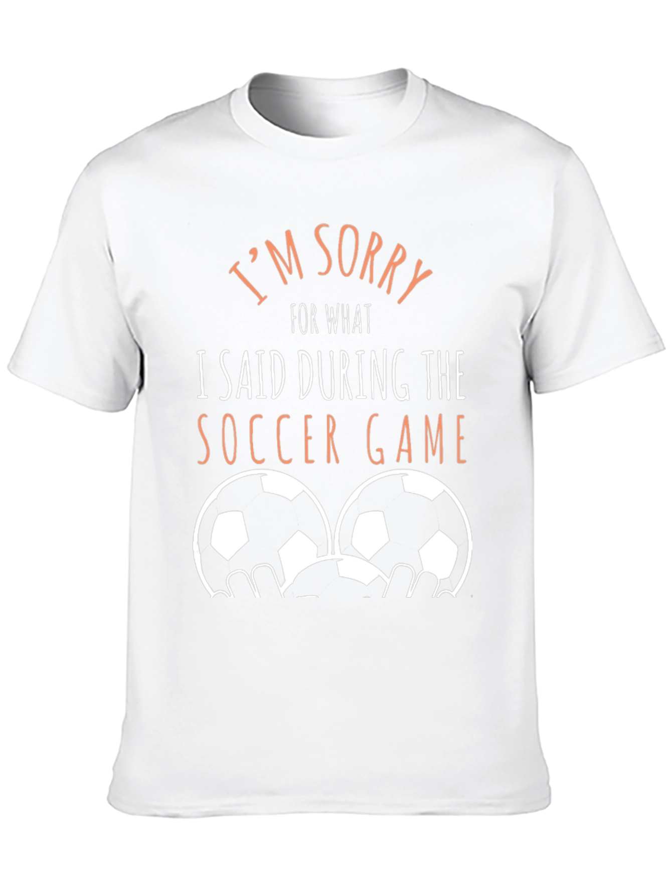 Black I'm Sorry Soccer Game Tee view 10