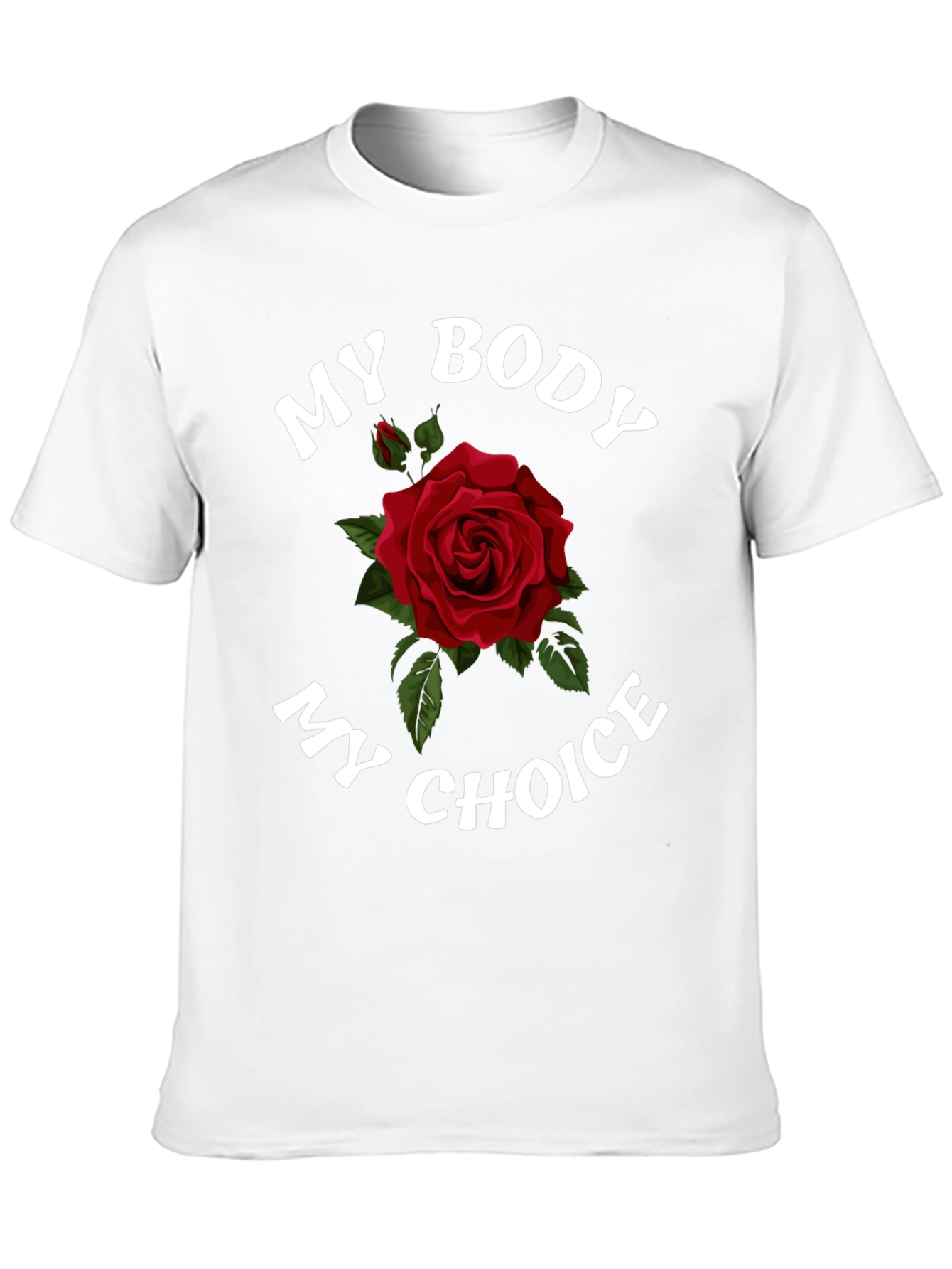 Black My Body My Choice Rose Graphic T-Shirt view 10